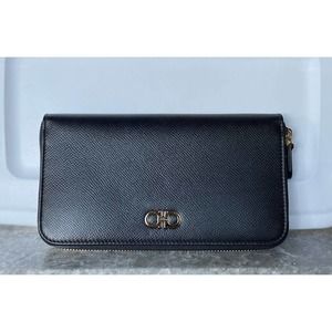 Black Leather Salvatore Ferragamo Wallet